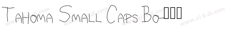 Tahoma Small Caps Bo字体转换
